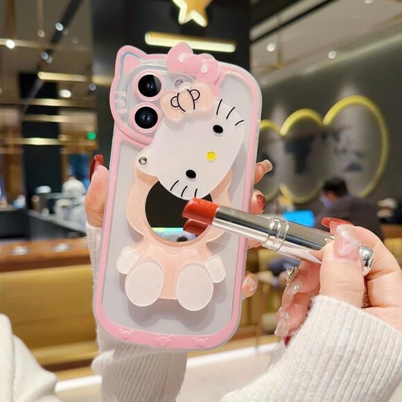 Hello Kitty Sanrio Kawaii Iphone 14 Pro Phone Case with Mirror (SKU: 44MI) - Picture 3 of 7